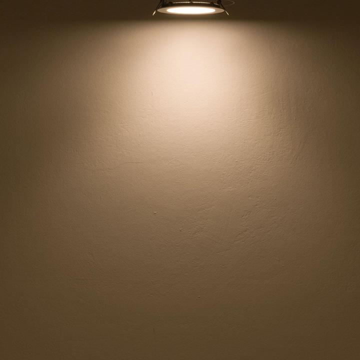 Produktbild Isoled LED Downlight, 12W, rund, ultraflach, blendungsreduziert, schwarz, warmweiss, dimmbar CRI90