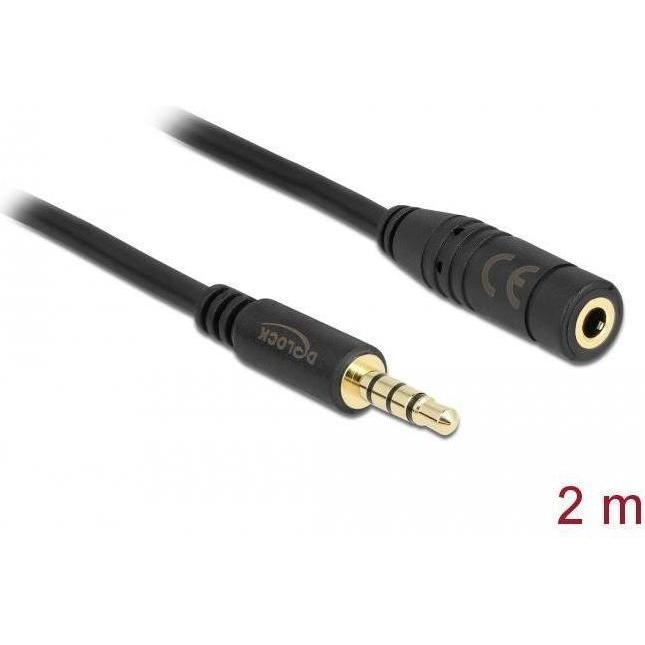 Delock 84667 Audio-Kabel (2 m, Verlängerung), Audio Kabel