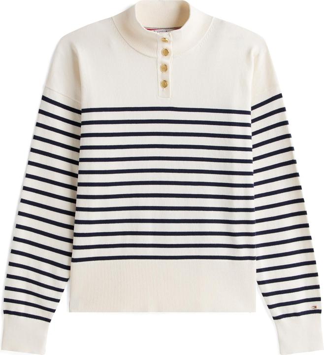 Produktbild Tommy Hilfiger Co Jersey Gold Btn Mock-Nk Swt (L)