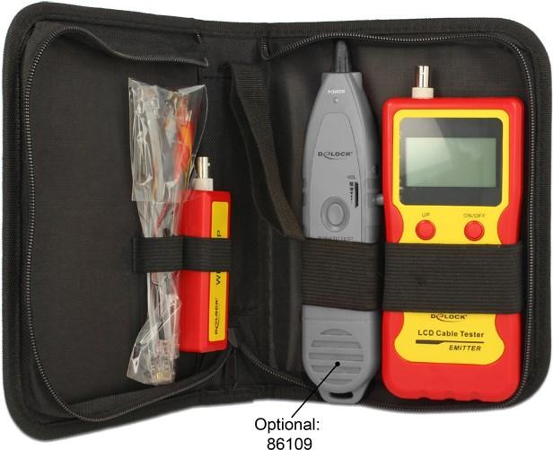 Image du produit Delock Testeur de câbles LCD RJ45 / RJ12 / BNC / USB