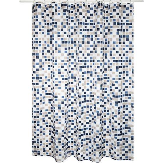 spirella, Duschvorhang, Mosaiko Blau (180 x 200 cm)