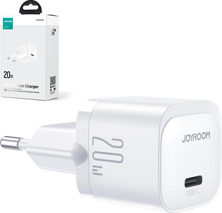 Produktbild Joyroom JR-TCF02 PD 20W mini Charger-White (EU) (20 W, 1 Port)