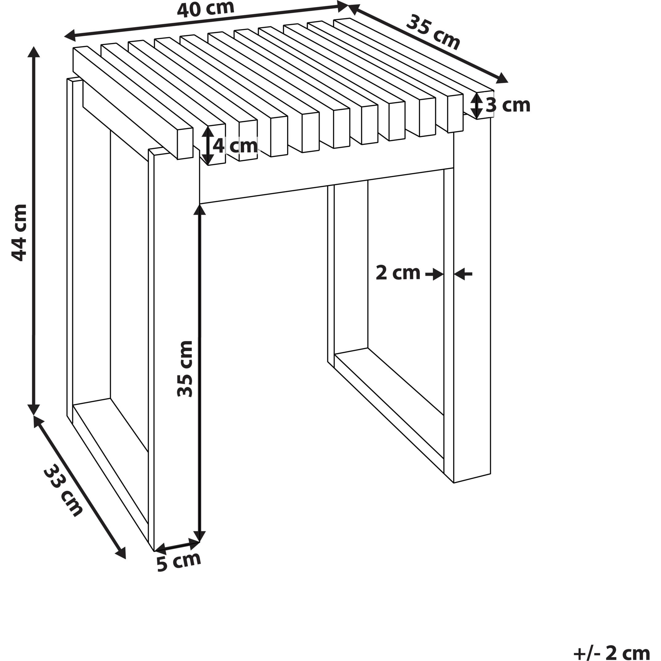 Thumbnail - Beliani, Gartenbeistelltisch + Gartenservierwagen, Bellano