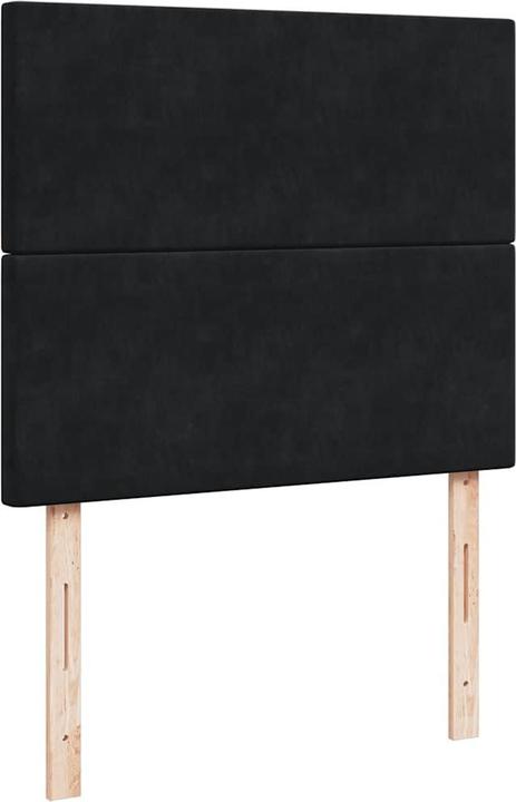 Produktbild VidaXL Ottoman-Bett mit Matratzen Schwarz 120x200 cm Samt Bettrahmen (120 x 200 cm)