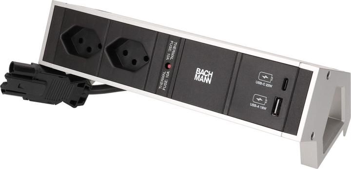 Bachmann Desk 2 (2 x, Typ 13, USB-A, USB-C, 0.20 m)