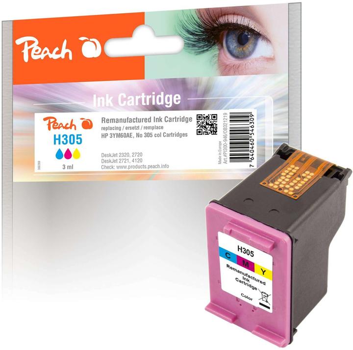 Immagine prodotto Peach Inchiostro HP No. 305 / 3YM60AE ciano/magenta/giallo (C, M, Y)