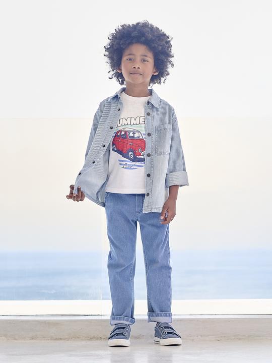 Image du produit Vertbaudet Jungen Cargohose, Denim-Style (122)