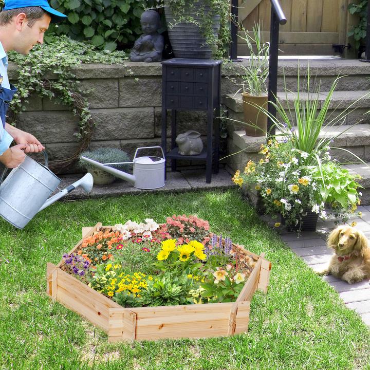 Produktbild Outsunny Hochbeet mit sechseckiger Form