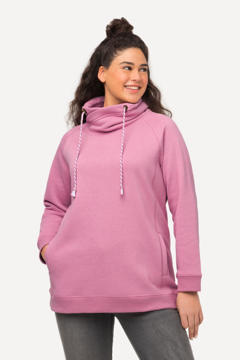 Produktbild Ulla Popken Sweatshirt, weiter Stehkragen, Taschen, Raglan-Langarm (54)