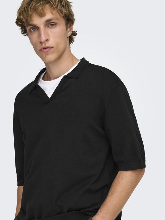Produktbild Only & Sons Onswyler Life Rlx 12 Ss Split Knit Noos (L)