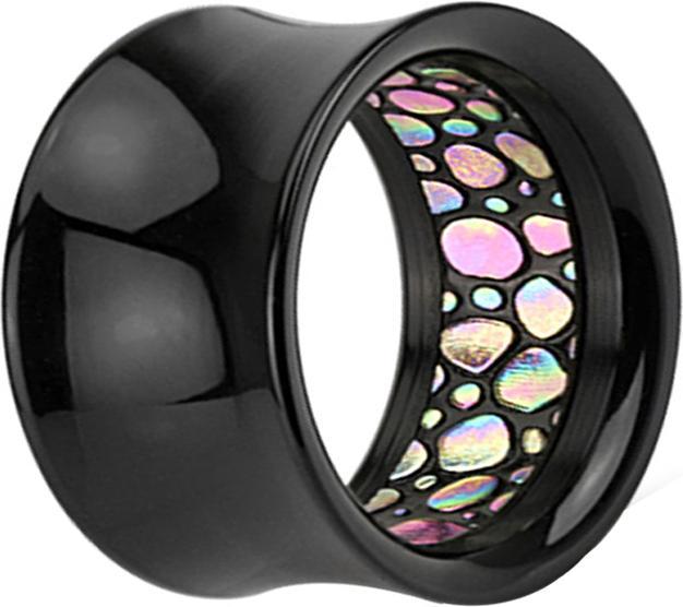 Immagine prodotto Star Piercing Tunnel svasato con abalone (Materiale sintetico, senza ottone)