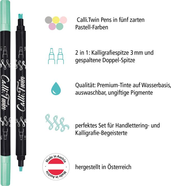 Image du produit Online CALLI BRUSH TWIN - Stylo fibre (5 x)