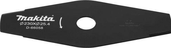 Actual product image Makita D-66058 2-tooth impact blade 230x25 4mm (Lawn mower blades + replacement blades garden machinery)