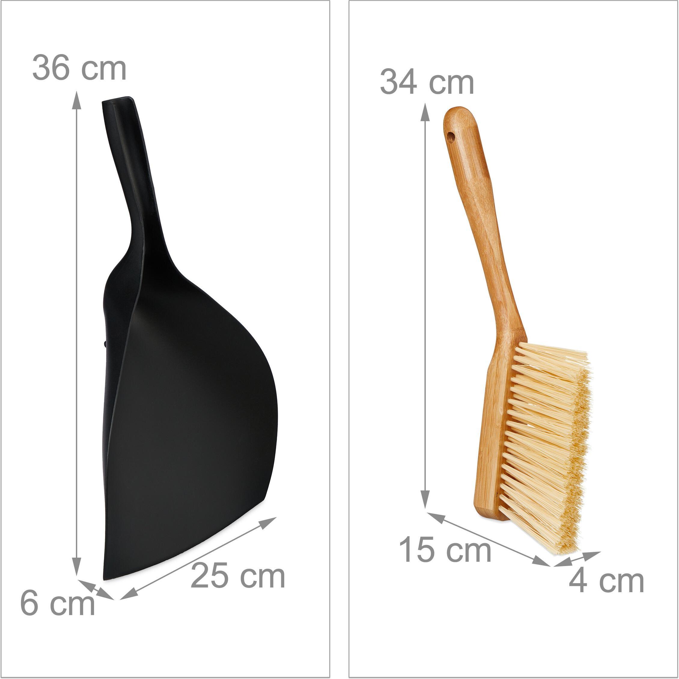 Thumbnail - Relaxdays Kehrgarnitur, Reinigungsutensil, Schwarz