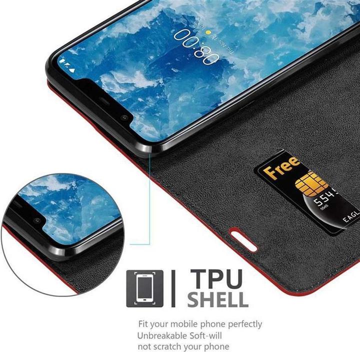 Produktbild Cadorabo Book Invisible Magnet Cover (Nokia 7.1 Plus)