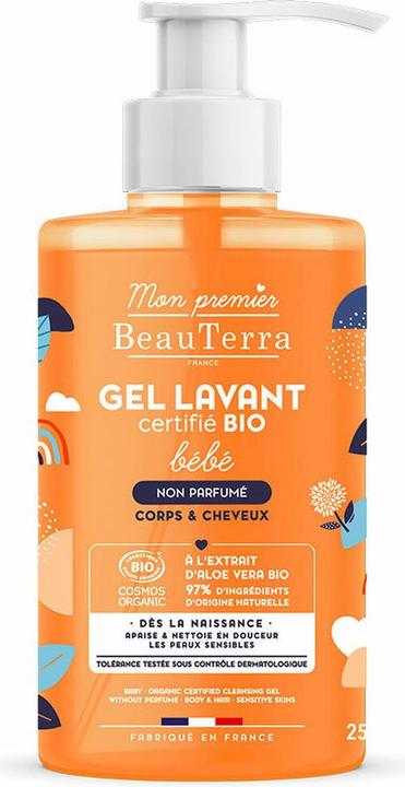Image du produit BeauTerra Gel douche bébé sans parfum Bio Fl 750 ml