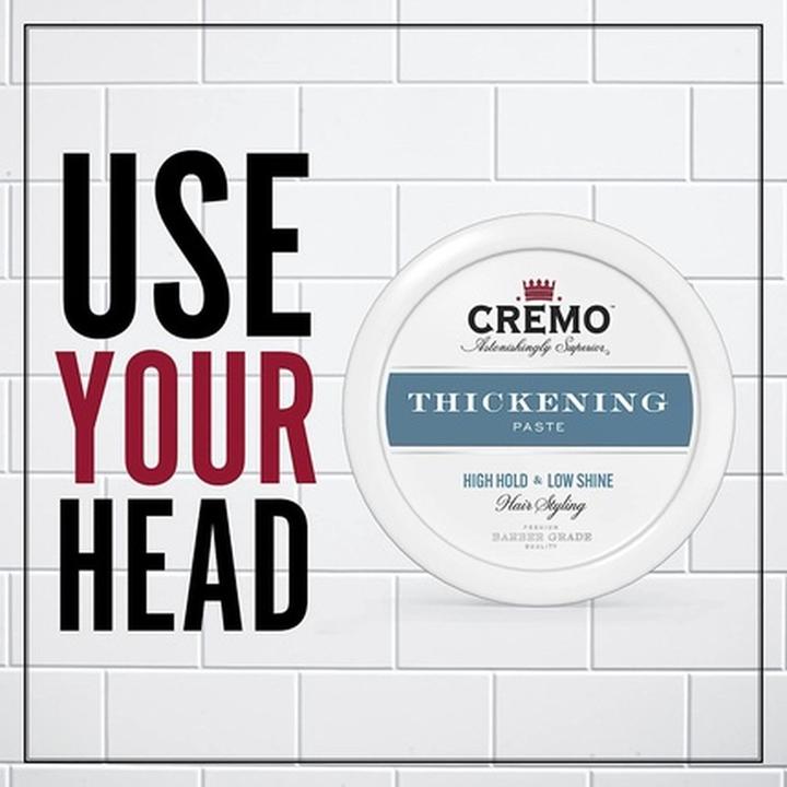 Actual product image Cremo Barber Grade Hair Styling Thickening Paste for Men High Hold Low Shine 113g (Hair wax)