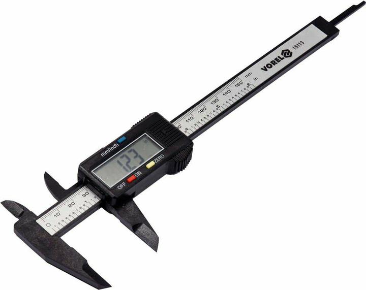 Toya VOREL SUWMIARKA ELEKTRONICZNA 150mm / 0.01mm CARBON 15113 (15 cm)