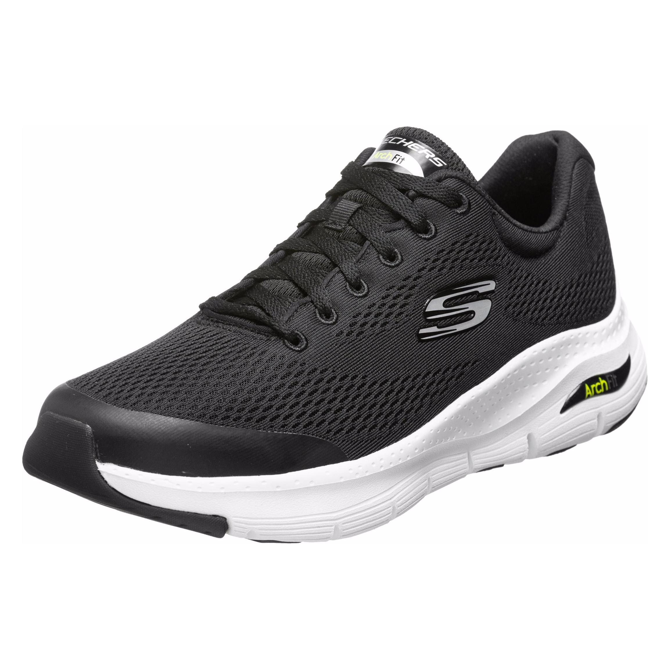 Skechers, Herren, Hallenschuhe, Arch Fit Trainingsschuh Herren (42), Schwarz, Weiss
