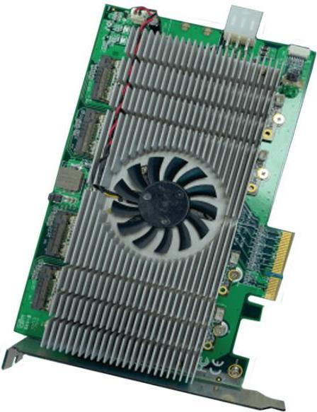 Aaeon PER-TAIX4-A10-PCIE - AI Core PCIx4 mit 2x 2280 M.2-Modul (4MYDX), Lüfter