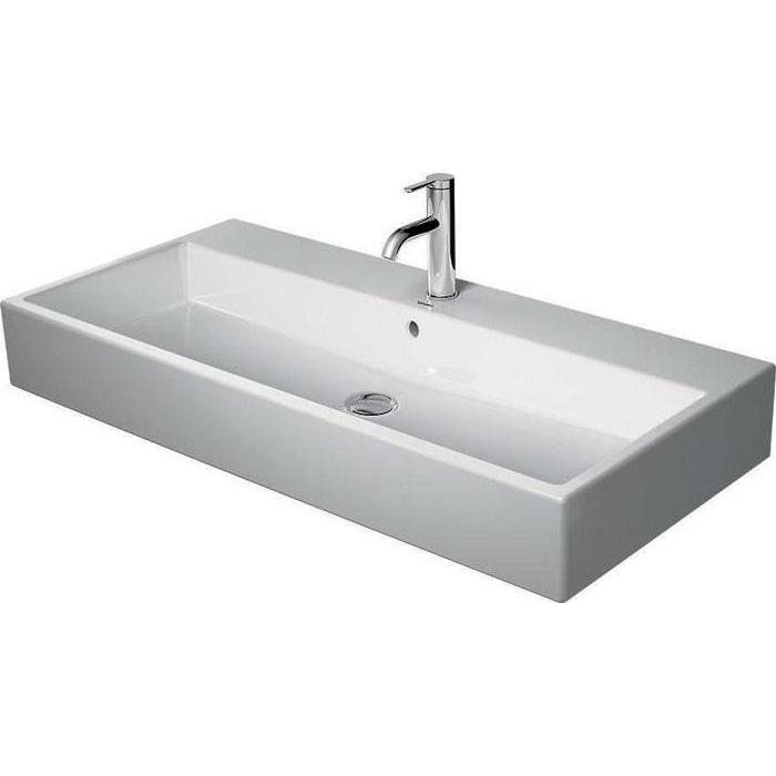 Duravit, Waschbecken, Waschtisch VERO AIR o ÜL m HLB 1000x470mm o Hahnloch weiss WG (470 mm, 1000 mm)