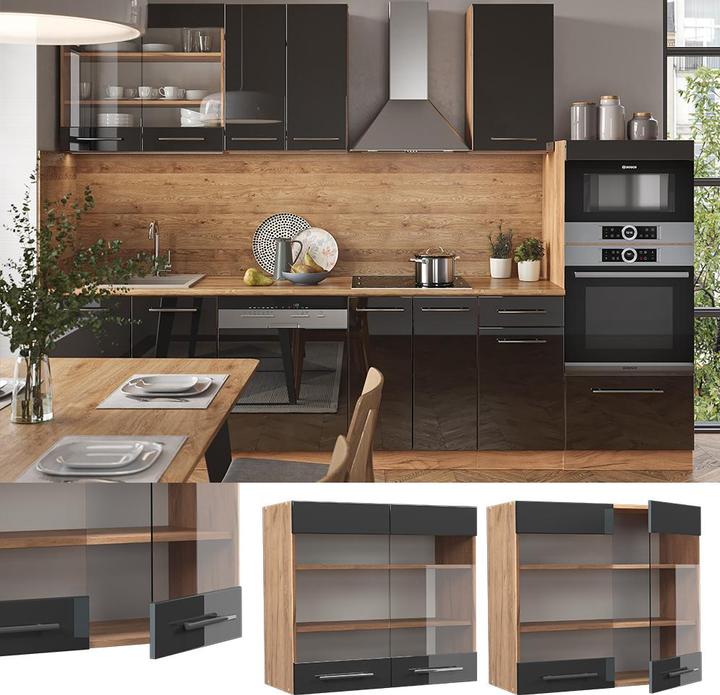 Produktbild Vicco Küchenglasschrank Fame-Line (80 x 34.10 x 72 cm)