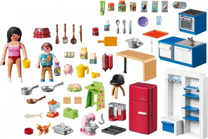 Produktbild Playmobil Familienküche (70206, Playmobil Dollhouse)