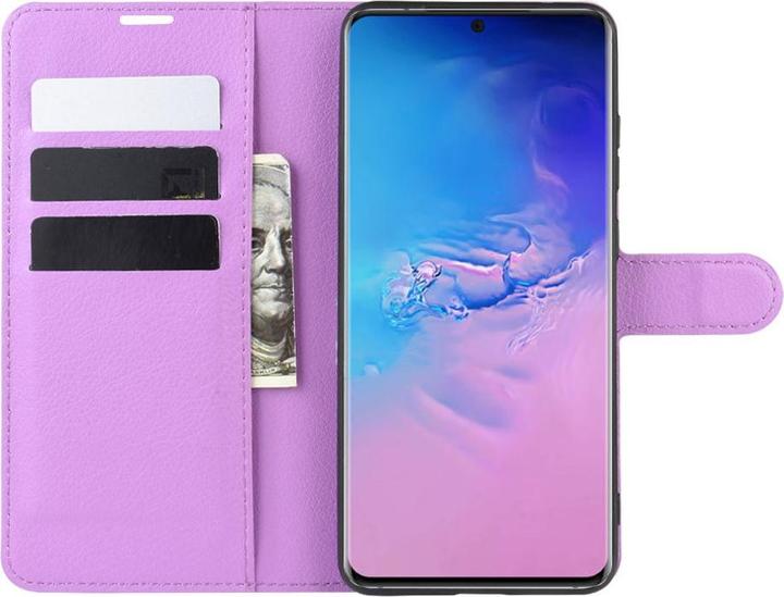 Actual product image Cover-Discount Galaxy S20 Ultra - Leather case cover purple (Samsung Galaxy S20 Ultra)