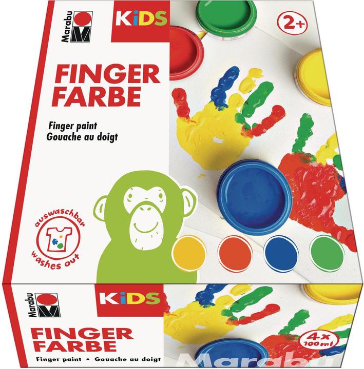 Actual product image Marabu Finger paint (Yellow, Red, Blue, Green, 100 ml)