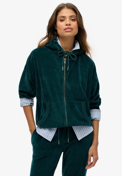 Produktbild Superdry Velours-Kapuzenjacke (L)