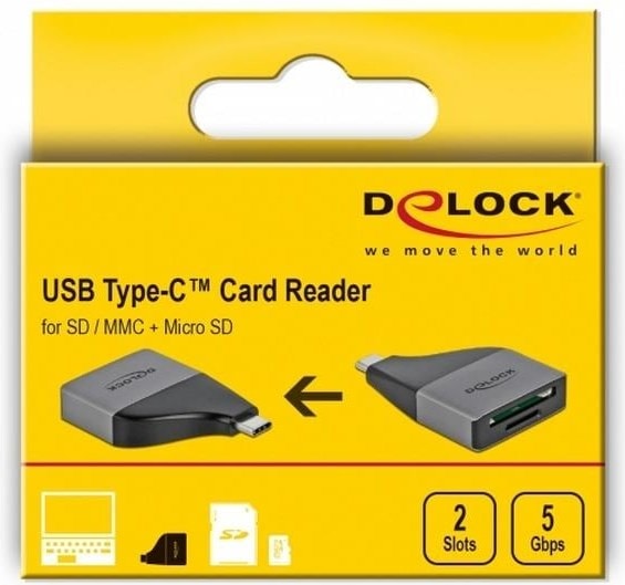 Immagine prodotto Delock Lettore di schede USB-C (USB-C 3.2 Gen 1)
