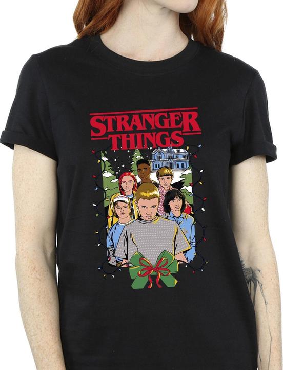 Immagine prodotto Netflix Stranger Things Christmas Poster Maglietta Ampia Donna (XXL)