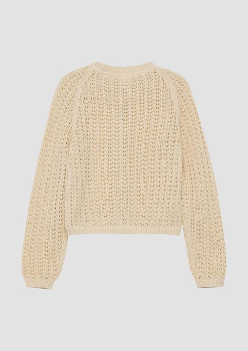 Produktbild s.Oliver Ajour-Strickjacke mit Schmuckknöpfen (128, 134)