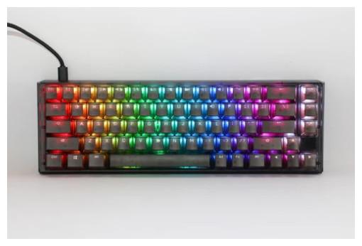 Produktbild Ducky One 3 Aura Black SF Gaming Tastatur, RGB LED - MX-Brown (US) (US, Kabelgebunden)