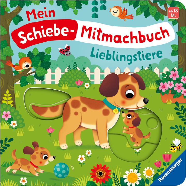 Actual product image Ravensburger My sliding activity book: favourite animals - playbook with exciting sliding elements (German)