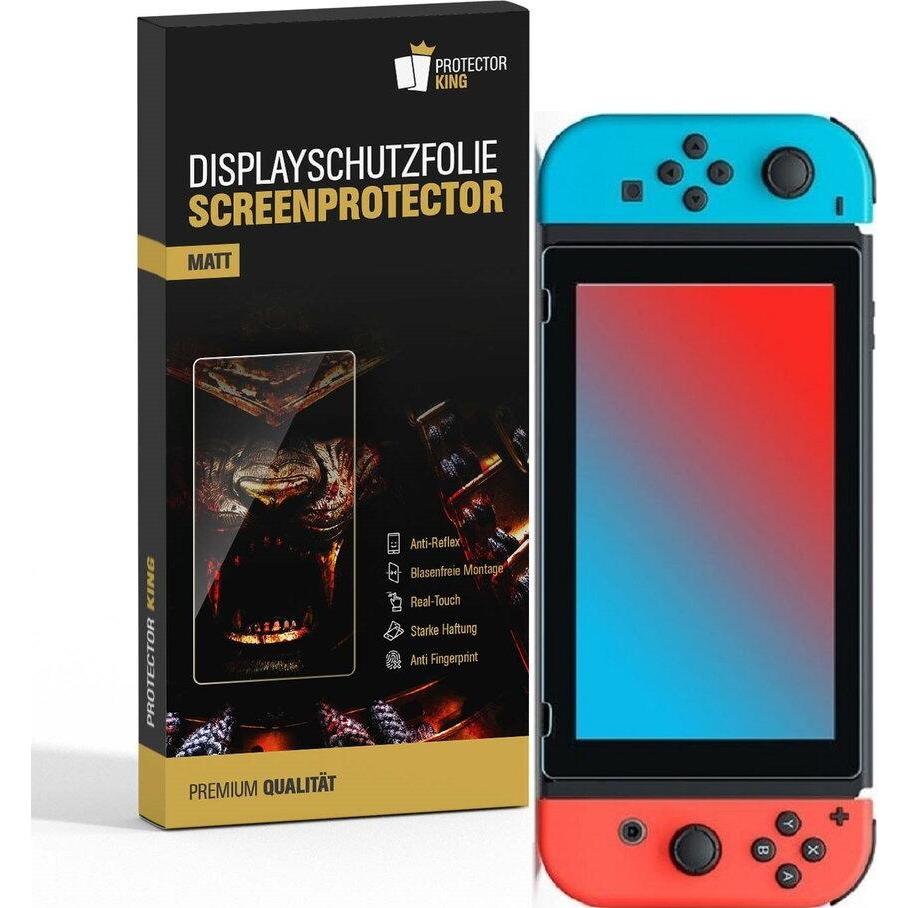 Thumbnail - Protectorking 2x Premium Displayschutzfolie Matt Entspiegelt (Switch), Weiteres Gaming Zubehör, Schwarz