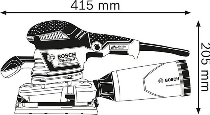 Productafbeelding Bosch Professional Gss 230 Ave (Vlakschuurmachine, 300 W)