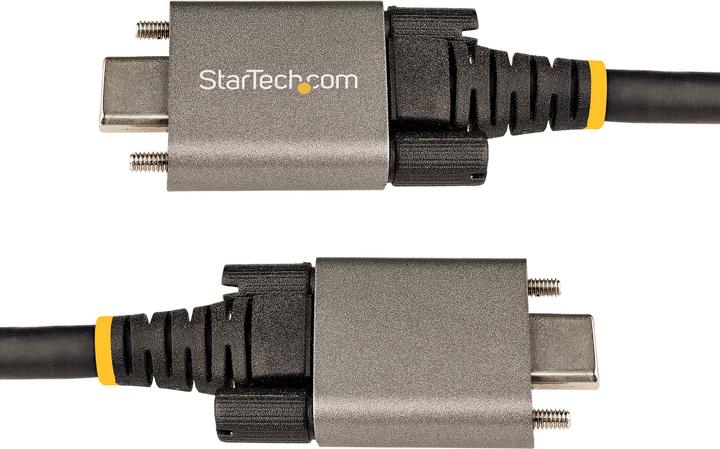 Produktbild StarTech .com 3ft 1m Side Screw Locking USB C Cable 10Gbps, USB 3.1/3.2 Gen 2 Type-C Cable, 100W (5A) Power D (1 m, USB 3.2 Gen 2, 100 W)