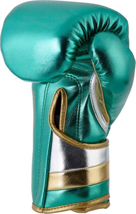 Immagine prodotto adidas Guantoni da boxe Speed 500 verde/oro in microfibra, ADISBG501 (14 OZ)