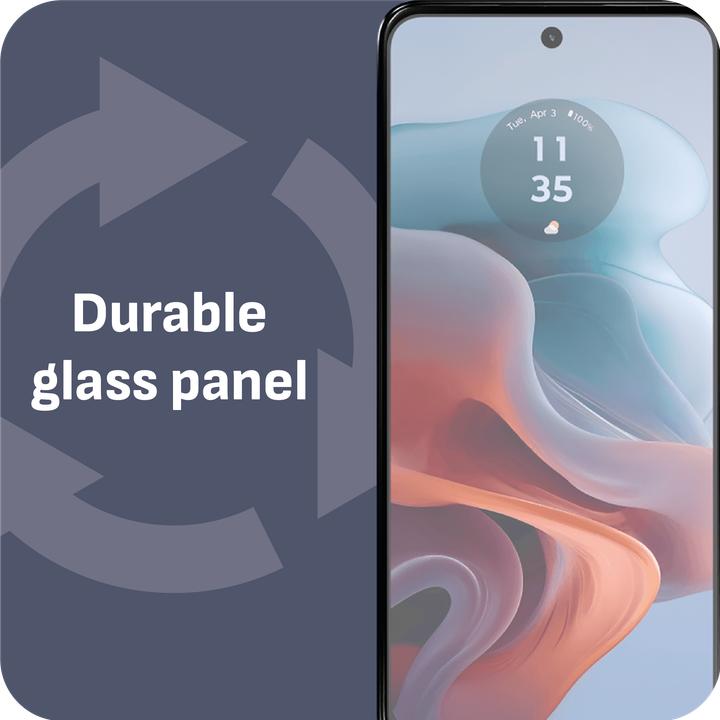 Produktbild Cazy Schutzglass Kompatibel mit Motorola Moto G34 Tempered Glass Hülle Kompatibel - Transparant (1 Stk., Motorola Moto G34)