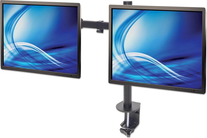 Actual product image Manhattan Table mount monitor arm for two displays 33 813 (Table, 32", 16 kg)