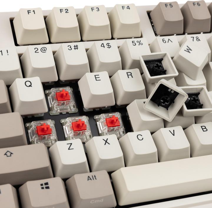 Actual product image Ducky Origin Vintage Gaming Keyboard, Cherry MX-Red (US) (US, Cable)
