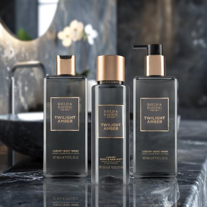 Image du produit Baylis & Harding The Edit Twilight Amber Brume de luxe pour le corps et les cheveux - 250 Ml (250 ml, Spray parfumé pour le corps et les cheveux)