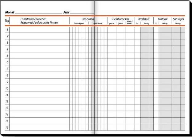 Produktbild Sigel Fahrtenbuch Papierformat: DIN A5 Farbe des Einbandes: grün (32 x)