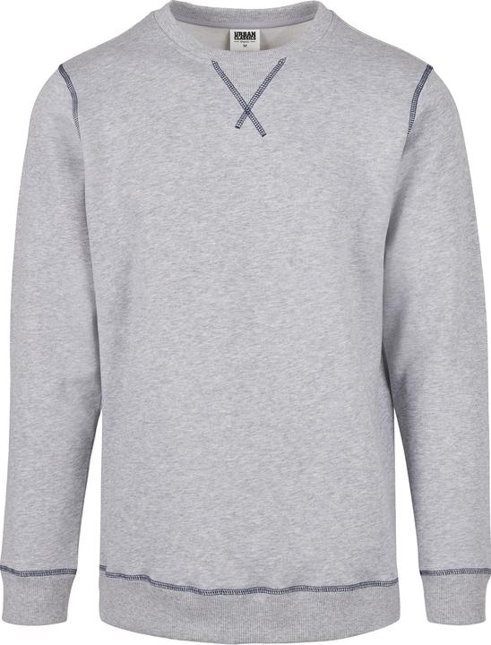 Actual product image Urban Classics Organic Contrast Flatlock Stitched Crew - 12226 (L)