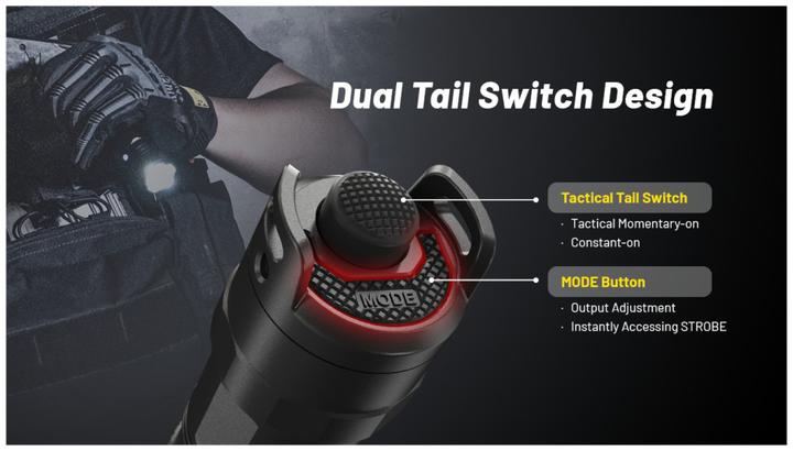 Immagine prodotto Nitecore P23i Torcia tattica nera a LED (14.35 cm, 3000 lm)