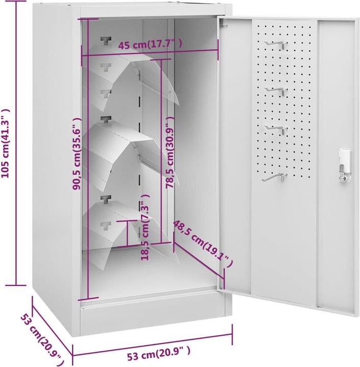 Image du produit vidaXL Sattelschrank (53 x 53 x 105 cm)