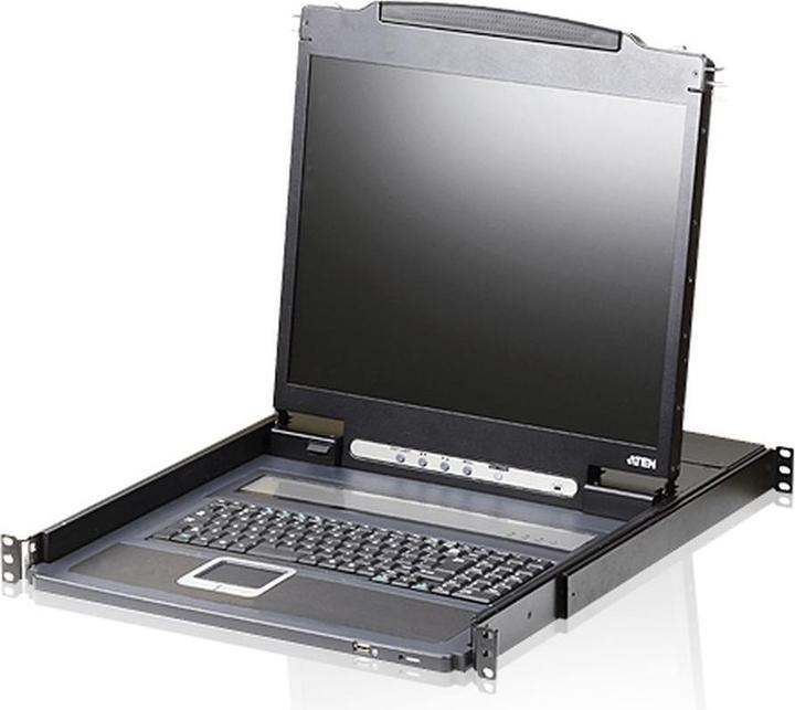 Produktbild Aten CL3000N FR Leichte Single Rail 19"-LCD Konsole (PS/2-USB, VGA) FR-Layout