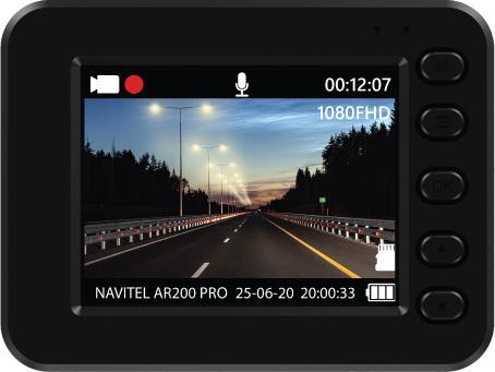 Actual product image Navitel Vehicle Registrator Ar200 Pro (Rechargeable battery, Built-in display, Wi-Fi, Night vision, GPS receiver, Accelerometer, Built-in microphone, Full HD)