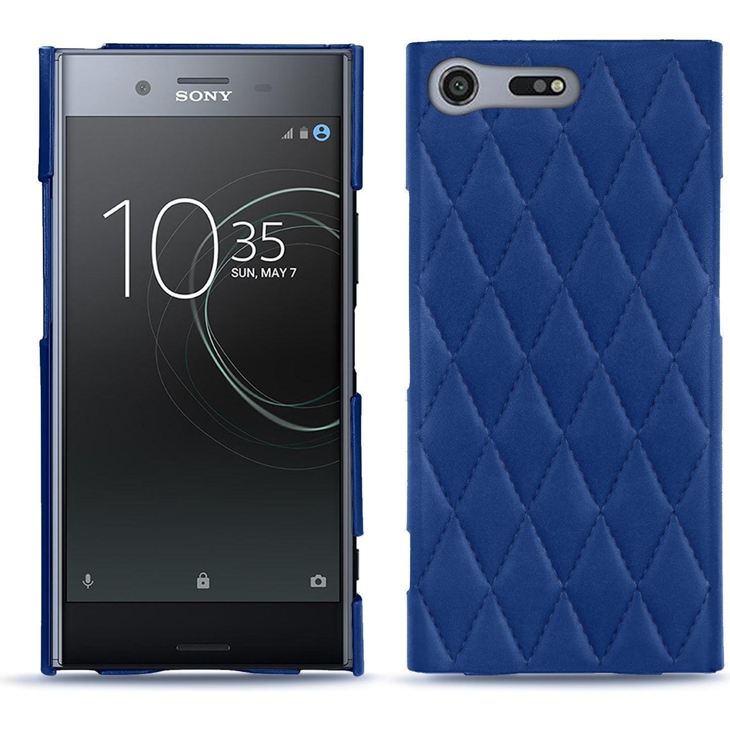 Noreve Lederschutzhülle (Sony Xperia XZ Premium), Smartphone Hülle, Blau